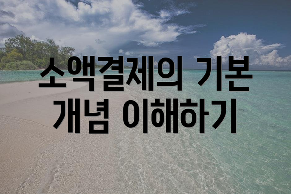 소액결제의 기본 개념 이해하기