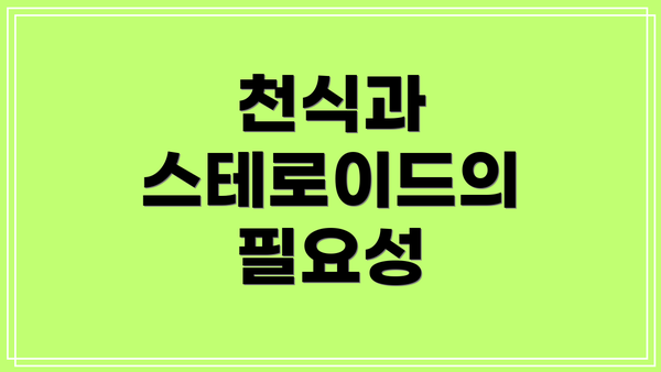 천식과 스테로이드의 필요성