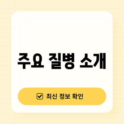 주요 질병 소개