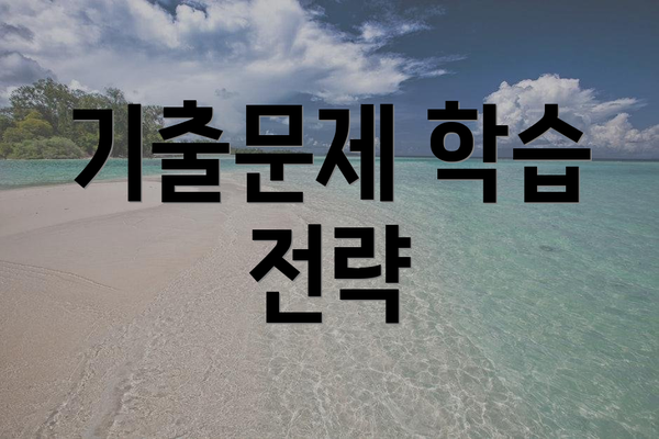 기출문제 학습 전략