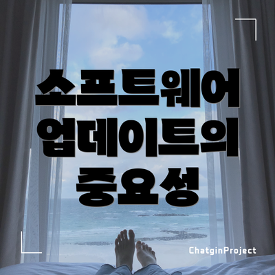 소프트웨어 업데이트의 중요성