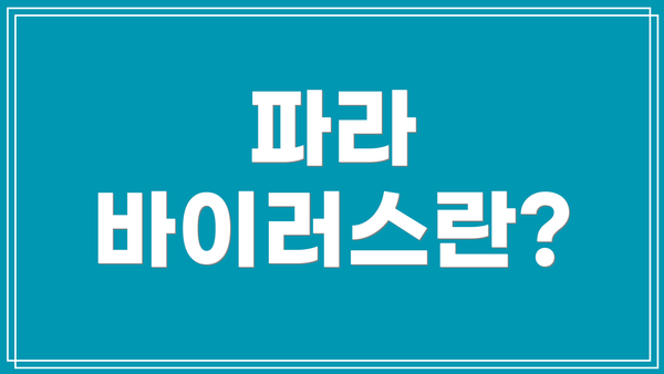 파라 바이러스란?
