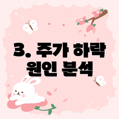 3. 주가 하락 원인 분석